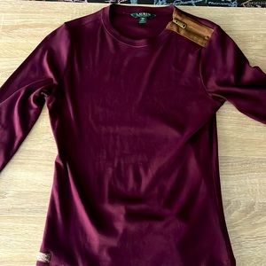 Ralph Lauren Maroon Long Sleeve Shirt